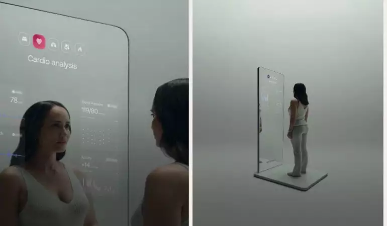 Mirror from the future: tasting your body and checking your health